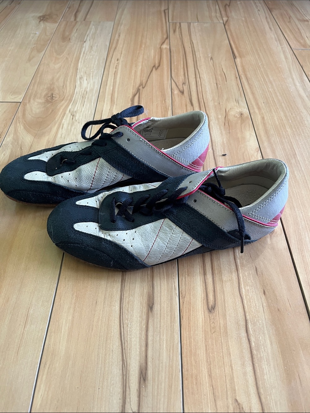 Diesel Women's Black, White & Pink Low-Profile Sneakers